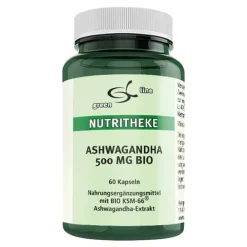 Green line Nutritheke Ashwagandha 500 mg Bio Kapseln, 60 St- Ashwagandha