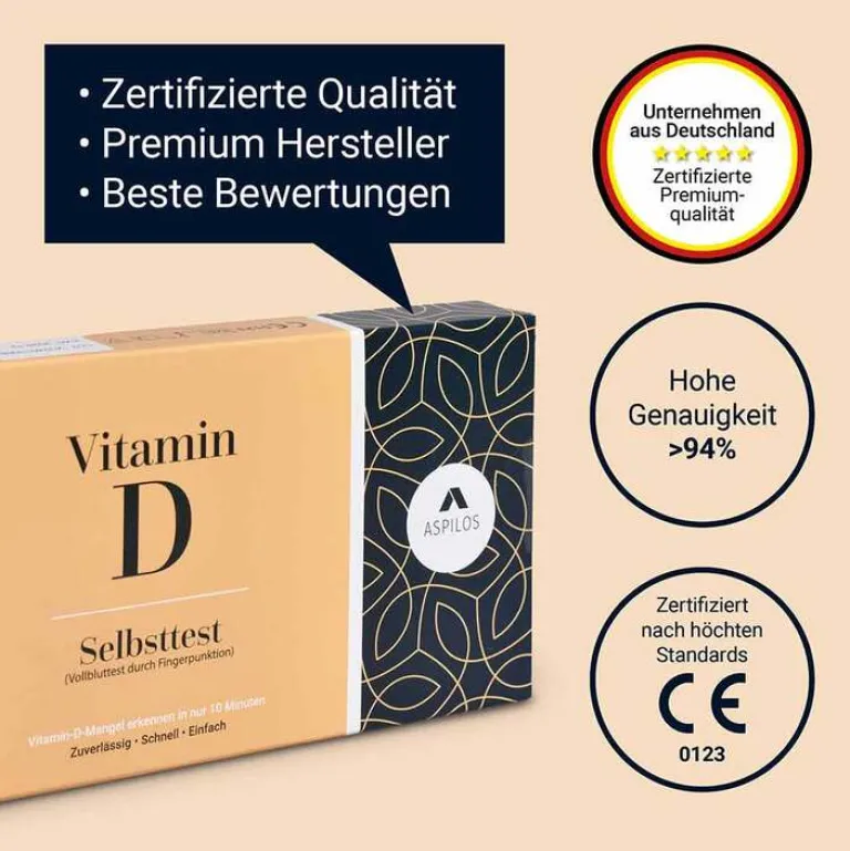 Aspilos Vitamin-D Selbsttest Blut, 1 St^ Clearance