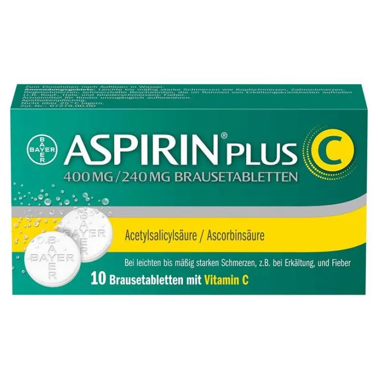 Plus C Brausetabletten, 10 St^Aspirin