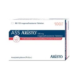 Aristo ASS 100 mg magensaftresistente Tabletten, 100 St- Blutverdünner Medikamente|Acetylsalicylsäure (Ass)