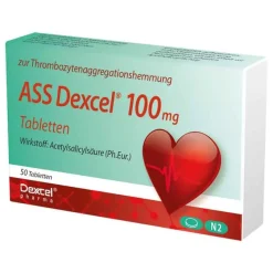 ASS 100 mg Tabletten, 50 St^Dexcel Hot