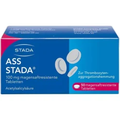 ASS 100 mg magensaftresistente Tabletten, 50 St^Stada Clearance