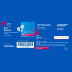 ASS 100 mg magensaftresistente Tabletten, 50 St^Stada Clearance