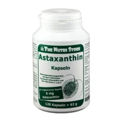 The Nutri Store Astaxanthin 6 mg vegetarische Kapseln, 120 St- Astaxanthin