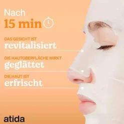 Atida Gesichtsmasken Für Ein Gepflegtes Hautbild-Vitamin C Tuchmaske, 1 St