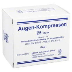 Kerma Augenkompressen unsteril 5,8, 25 St- Augenverbände & -Pflaster