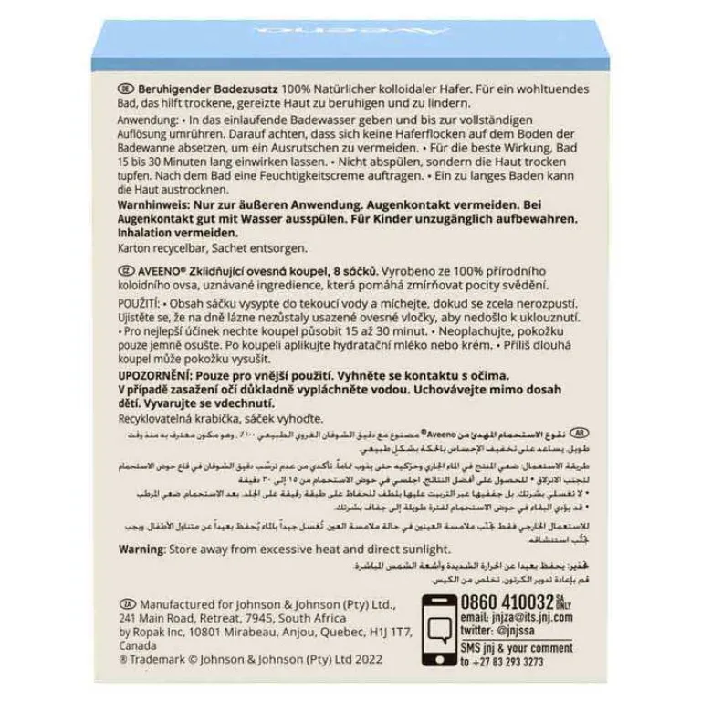Aveeno Beruhigender Badezusatz, 8X42 g- Bäder