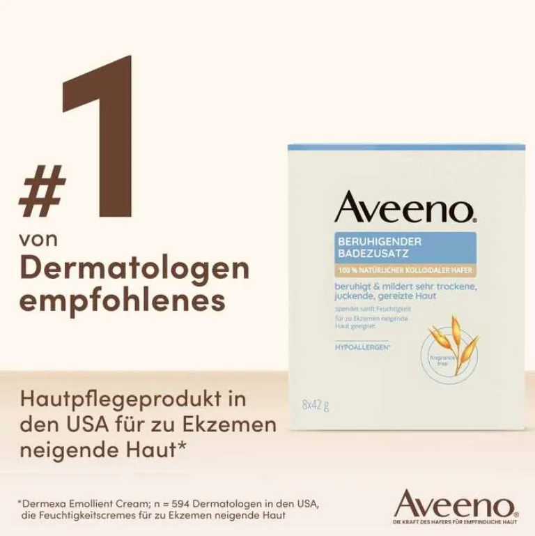 Aveeno Beruhigender Badezusatz, 8X42 g- Bäder