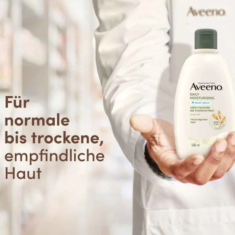 Aveeno Duschen & Waschen-Daily Moisturising seifenfreies Duschgel, 500 ml