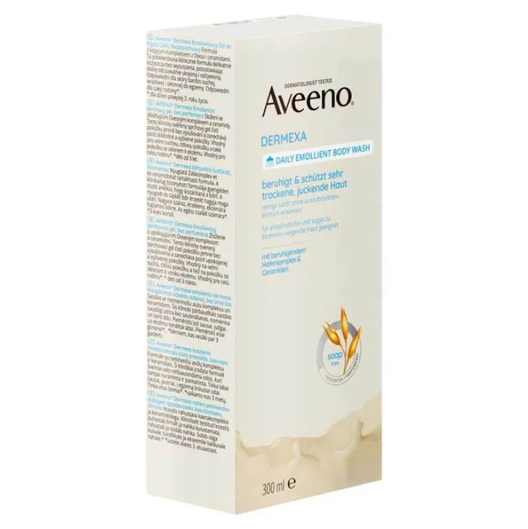 Aveeno Dermexa Emollientien Duschcreme, 300 ml- Duschen & Waschen
