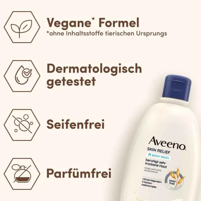 Aveeno Skin Relief seifenfreies Duschgel, 500 ml- Duschen & Waschen