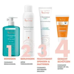 Avene Cleanance Sonnenfluid SPF 50 + getönt, 50 ml- Lsf 50+|Gesicht