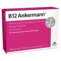 B12 1000 µg Vitamin B12 Tabletten hochdosiert, 100 St^Ankermann Hot