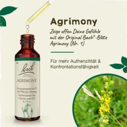 Original Bachblüten Bachblütentropfen-Bachblüten Nr. 1 Agrimony Tropfen, 20 ml
