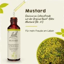 Original Bachblüten Bachblüten Nr. 21 Mustard Tropfen, 20 ml- Bachblütentropfen