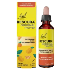 Rescura Bachblüten Original Tropfen alkoholfrei Orange Mango, 20 ml- Bachblütentropfen