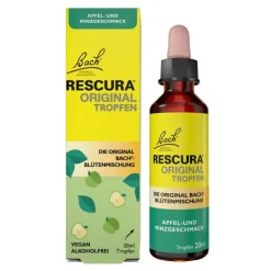 Rescura Bachblüten Original Tropfen alkoholfrei Apfel Minze, 20 ml- Bachblütentropfen