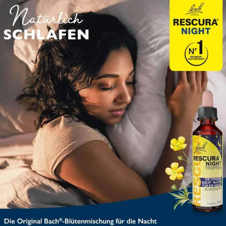 Bachblüten Original Night Tropfen alkoholfrei, 20 ml^Rescura Clearance