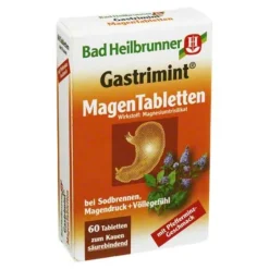 Bad Heilbrunner Sodbrennen Medikamente|Magentabletten-Gastrimint Magen Tabletten Kautabletten, 60 St