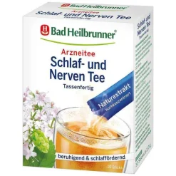 Bad Heilbrunner Schlaf- und Nerven Tee tassenfertig, 10X1.0 g- Beruhigungstee