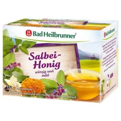 Bad Heilbrunner Kräutertee-Tee Salbei Honig Filterbeutel, 15X1.8 g