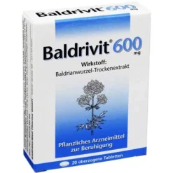 Baldrivit 600 mg überzogene Tabletten, 20 St- Baldrian|Beruhigungsmittel