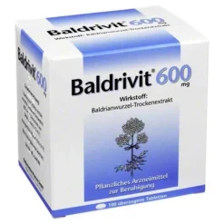 Baldrivit 600 mg überzogene Tabletten, 100 St- Baldrian|Beruhigungsmittel