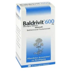 Baldrivit 600 mg überzogene Tabletten, 50 St- Baldrian|Beruhigungsmittel