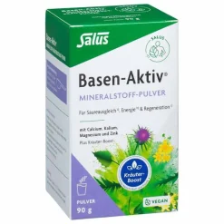 Salus Säure-Basenhaushalt-Basen Aktiv Mineralstoff-Kräuter-Extrakt-Pulver, 90 g