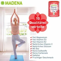 Madena Basen Citrate Pur Komplex Pulver, 240 g- Basenmischung