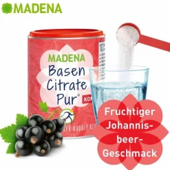 Madena Basen Citrate Pur Komplex Pulver, 240 g- Basenmischung