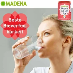 Madena Basen Citrate Pur Komplex Pulver, 240 g- Basenmischung