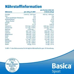 Basica Drinks|Sonstige Aufbaupräparate-Sport Pulver, 660 g