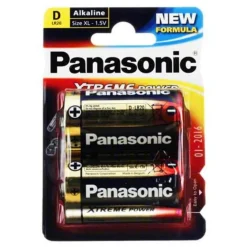 Panasonic Batterien-Batterien Alkali Mono LR20, 2 St
