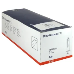 BD Discardit II Spritze, 100X10 ml^ Clearance
