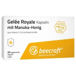 Beecraft Gelee Royale Kapseln mit Manuka-Honig, 60 St- Gelee Royal