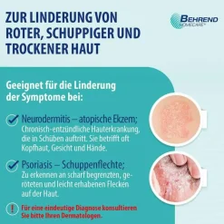 Behrend Psoriasis-Schuppenflechte & Neurodermitis Creme Intensiv , 50 ml