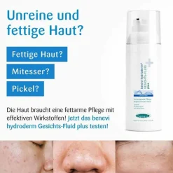 Benevi Hydroderm Gesichts Fluid plus, 50 ml- Unreine Haut|Tagespflege