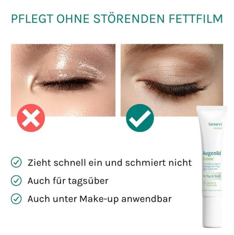 Benevi Augenpflege-Neutral Augenlid-Creme, 15 ml