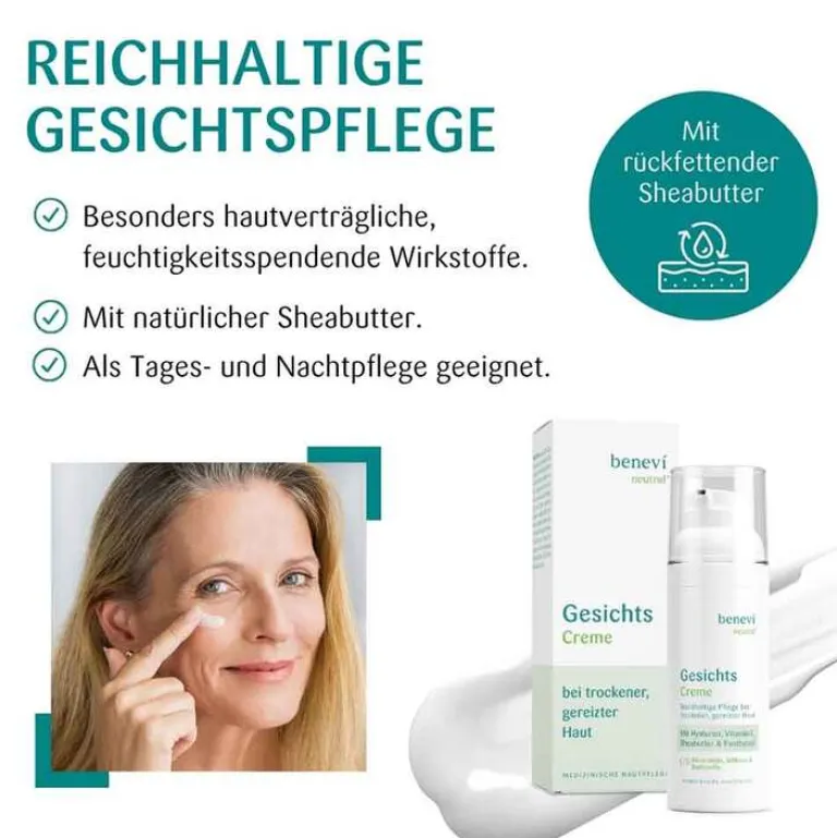 Benevi Neutral Gesichts-Creme, 50 ml- Tagespflege
