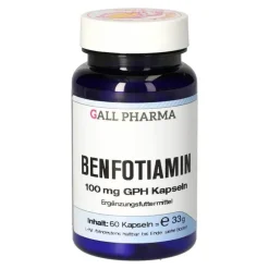 Vitamine-Mineralstoffe-Benfotiamin 100 mg GPH Kapseln vet. (für Tiere), 60 St
