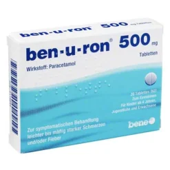 Ben-u-ron Paracetamol|Kopfschmerztabletten-500 mg Tabletten, 20 St
