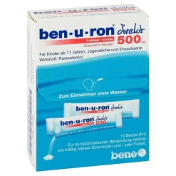 direkt 500 mg Granulat Erdbeer / Vanille, 10 St^Ben-u-ron Best