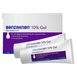 ® 10% Gel bei mittelschwerer bis schwerer Akne, 2X60 g^Benzaknen New