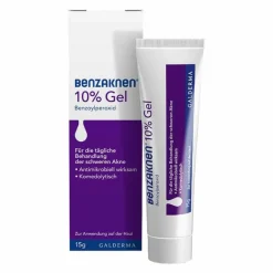 Benzaknen ® 10% Gel bei mittelschwerer bis schwerer Akne, 15 g- Akne-Creme