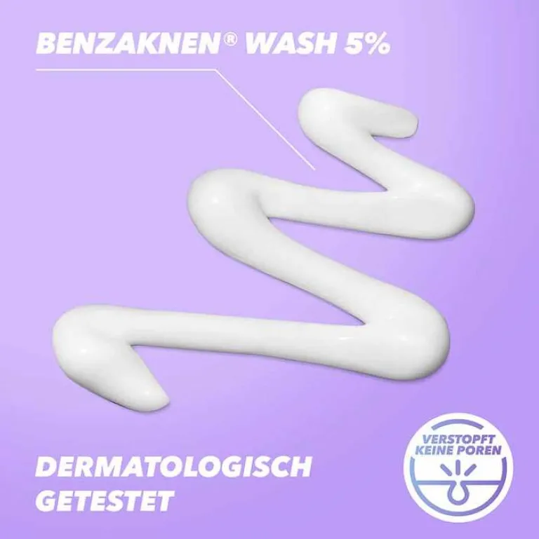 Benzaknen Akne-Creme-® Wash 5% Suspension bei unreiner Haut und leichter Akne, 50 g