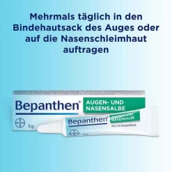 Bepanthen Nasensalbe|Augensalbe-Augen- und Nasensalbe zur Förderung der Wundheilung, 5 g