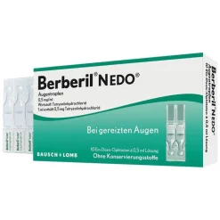 Berberil Augentropfen Bindehautentzündung-N EDO Augentropfen bei akut geröteten, gereizten Augen, 10X0.5 ml