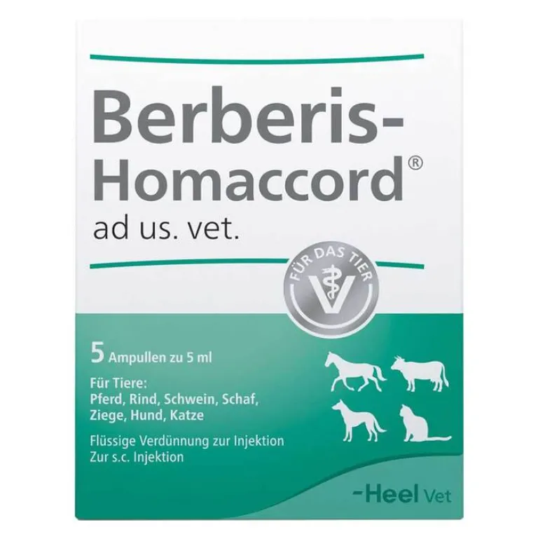 Berberis Homaccord Ampullen vet. (für Tiere), 5X5 ml^Heel Online