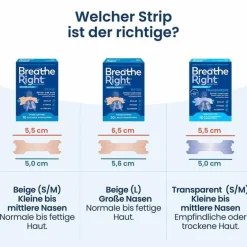 Besser Atmen Nasenpflaster-Breathe Right® Nasenpflaster normal beige, 10 St